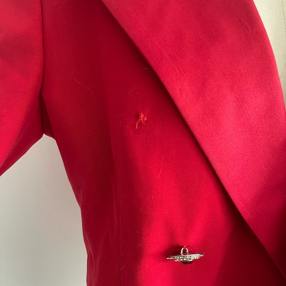 GIANNI VERSACE VTG RED BLAZER - Picture 5 of 9